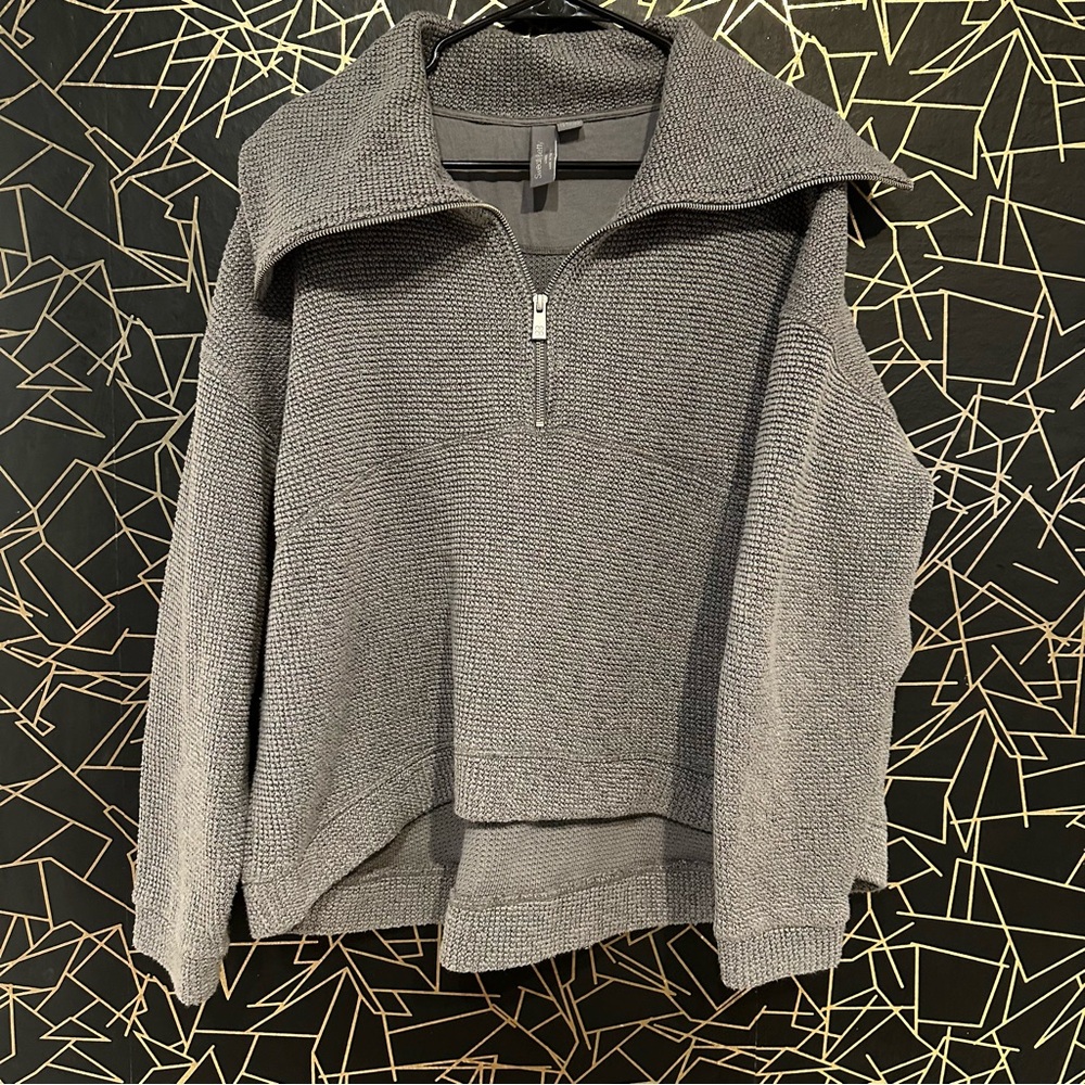 Sweaty Betty Restful Boucle 1/2 Zip Sweatshirt - Picture 3 of 7